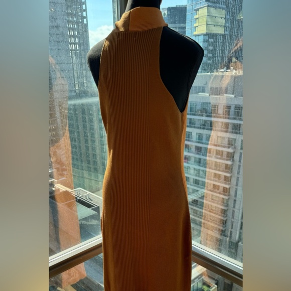 🆕 NICHOLAS 🧿 NWT Daija Twisted Two-Tone Ribbed Knit Midi Dress - Picture 9 of 16